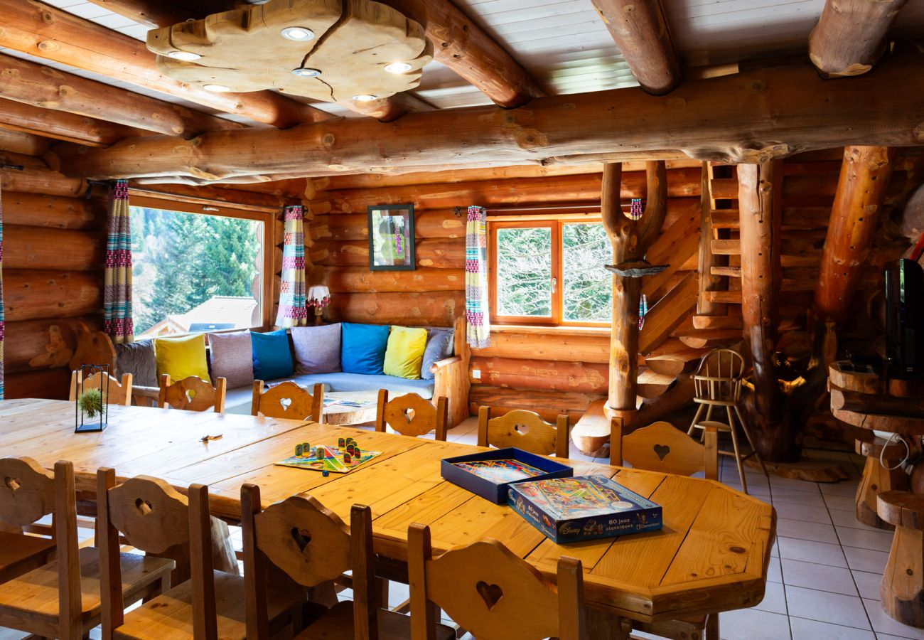 Chalet in La Bresse - 914. Superbe chalet rondin 12/14p 150m² 4ch sauna