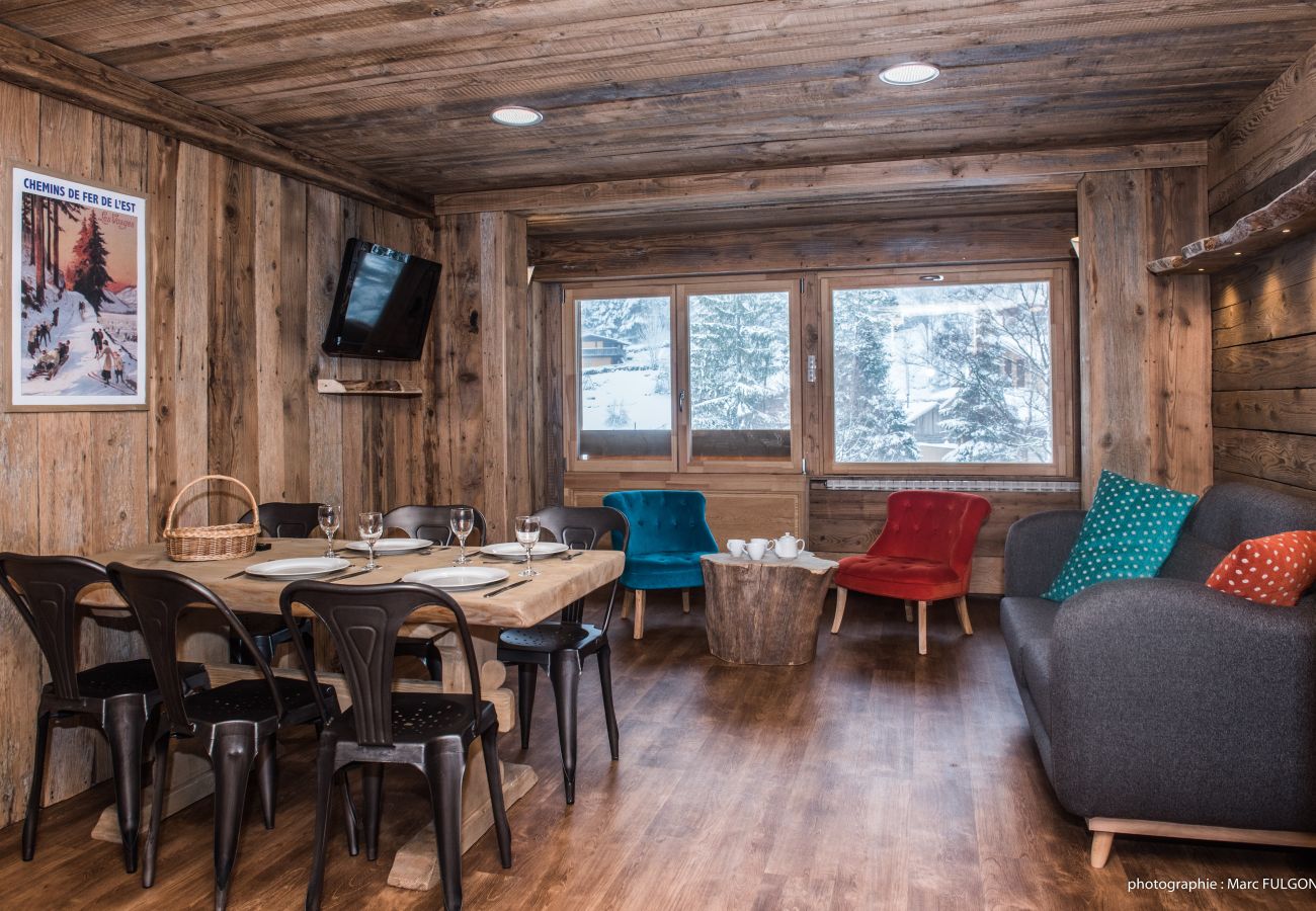 salon et séjour style montagnard