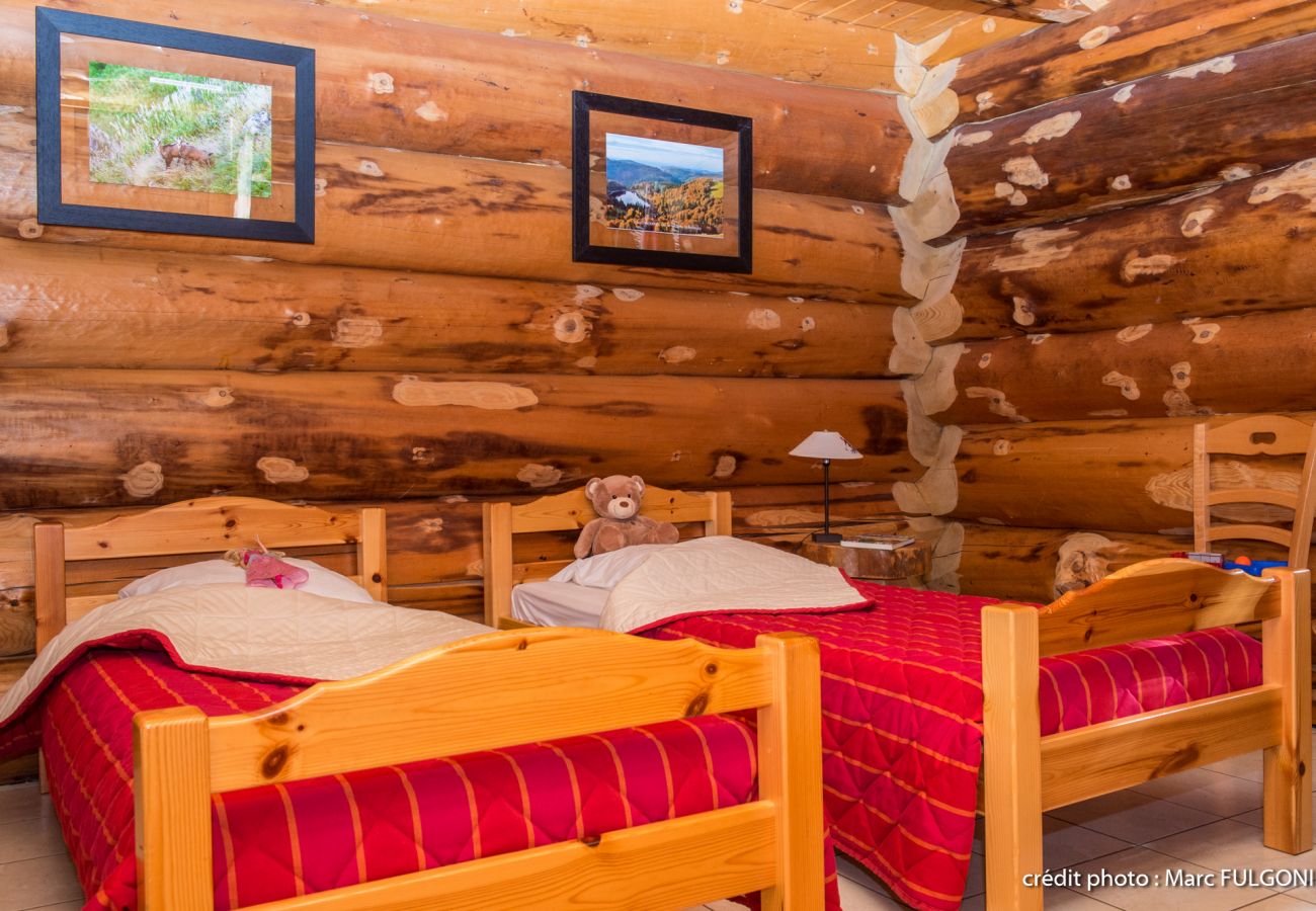 Chalet à La Bresse - 916. Magnifique chalet rondins 14/16p, 220m², 6ch